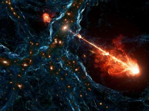 Обнаружен рекордно крупный выброс черной дыры длиной в 23 млн световых лет